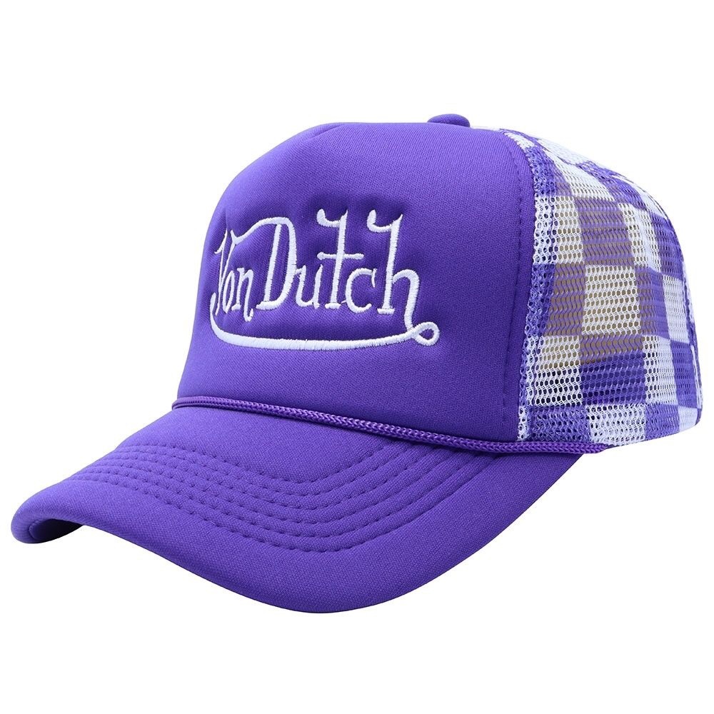 Von Dutch Purple Trucker Hat
